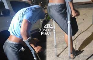 Polícia prende 'Neguinho', suspeito de seis homicídios em Teresina (Foto: Repórter 12/Conecta Piauí) Polícia prende 'Neguinho', suspeito de seis homicídios em Teresina (Foto: Repórter 12/Conecta Piauí)
