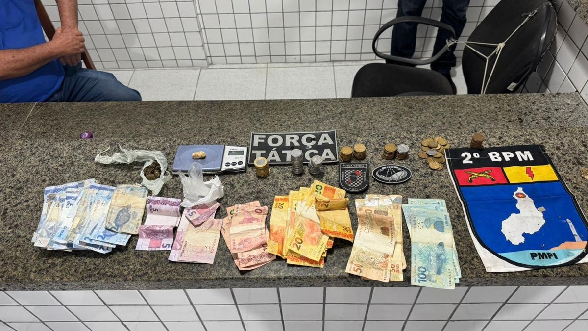 ‘Precheca’ e companheira são presos com drogas em bar no litoral do Piauí