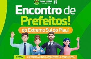 Prefeitos do Extremo Sul do Piauí se reúnem para debater licenciamento ambiental (Foto: Reprodução/Redes sociais) Prefeitos do Extremo Sul do Piauí se reúnem para debater licenciamento ambiental (Foto: Reprodução/Redes sociais)