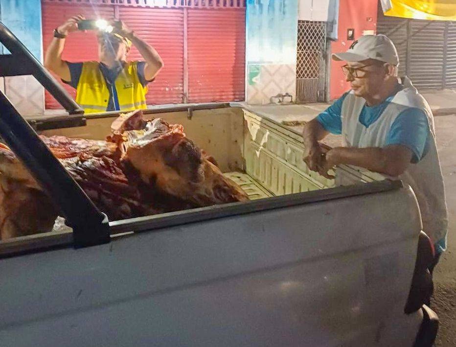 Quase 300 kg de carne clandestina são apreendidos pela Vigilância Sanitária em Teresina
