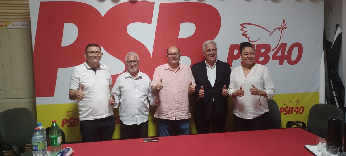 Reunião de lideranças do PSB e Cidadania.