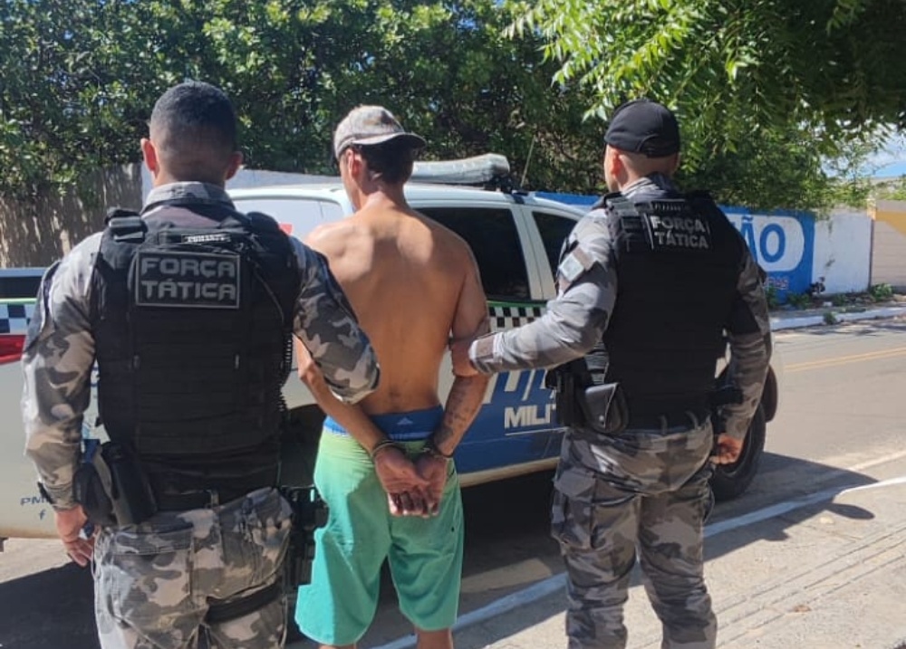 Suspeito de homicídio e roubo é preso pela Força Tática em Parnaíba