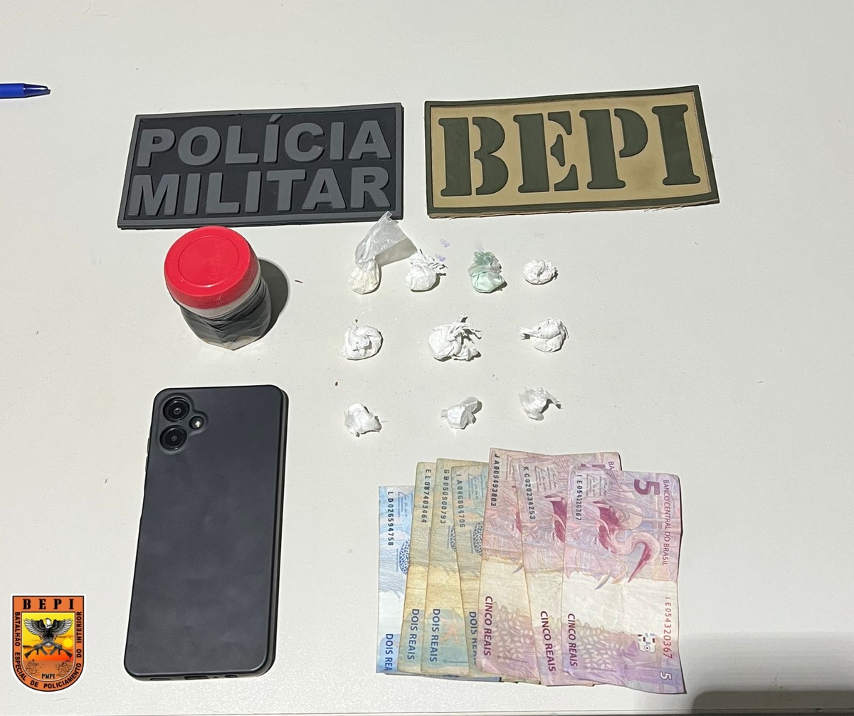 Suspeito de tráfico de drogas é capturado pela PM em Dom Expedito Lopes