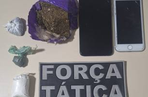 Três adultos e dois menores são detidos por tráfico de drogas em Valença (Foto: Divulgação/PMPI)