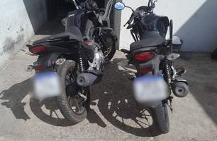 Trio é preso e motos furtadas são recuperadas pela PM em Teresina (Foto: Reprodução)