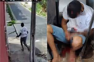 Vídeo mostra jovem correndo antes de ser morto na Zona Sudeste de Teresina (Foto: Reprodução) Vídeo mostra jovem correndo antes de ser morto na Zona Sudeste de Teresina (Foto: Reprodução)