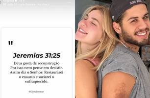 Virginia posta mensagem bíblica e reacende rumores de volta com Zé Felipe (Foto: Reprodução) Virginia posta mensagem bíblica e reacende rumores de volta com Zé Felipe (Foto: Reprodução)