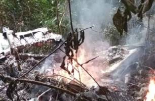 Acidente aéreo com avião de resgate médico deixa quatro mortos na Colômbia (Foto: Reprodução) Acidente aéreo com avião de resgate médico deixa quatro mortos na Colômbia (Foto: Reprodução)