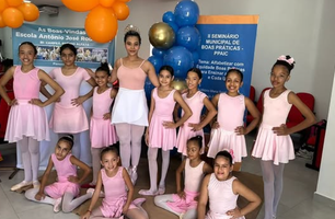 Balé do SCFV encanta público no II Seminário de Boas Práticas em Anísio de Abreu (Foto: Reprodução/Redes sociais) Balé do SCFV encanta público no II Seminário de Boas Práticas em Anísio de Abreu (Foto: Reprodução/Redes sociais)