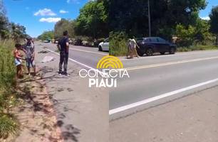 Ciclista morre após ser atropelado enquanto trafegava na BR-343, em Altos (Foto: Reprodução) Ciclista morre após ser atropelado enquanto trafegava na BR-343, em Altos (Foto: Reprodução)