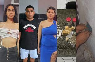 Cinco pessoas são presas por tráfico de drogas em operação no litoral do Piauí (Foto: Divulgação/PMPI)