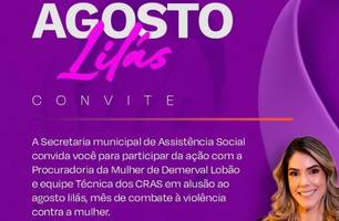 Demerval Lobão promove ação do Agosto Lilás com palestra sobre violência (Foto: Reprodução) Demerval Lobão promove ação do Agosto Lilás com palestra sobre violência (Foto: Reprodução)