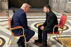 Donald Trump e Volodymyr Zelensky (Foto: Divulgação/Serviço de Imprensa da Ucrânia) Donald Trump e Volodymyr Zelensky (Foto: Divulgação/Serviço de Imprensa da Ucrânia)