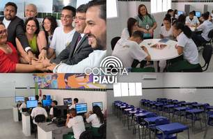 Escola Santa Fé é reinaugurada com investimento de R$ 2,5 milhões em Teresina (Foto: Conecta Piauí) Escola Santa Fé é reinaugurada com investimento de R$ 2,5 milhões em Teresina (Foto: Conecta Piauí)