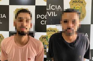 'Galo' e 'Paulista' são presos suspeitos de tentativa de homicídio em Luzilândia (Foto: Divulgação/Polícia Civil)