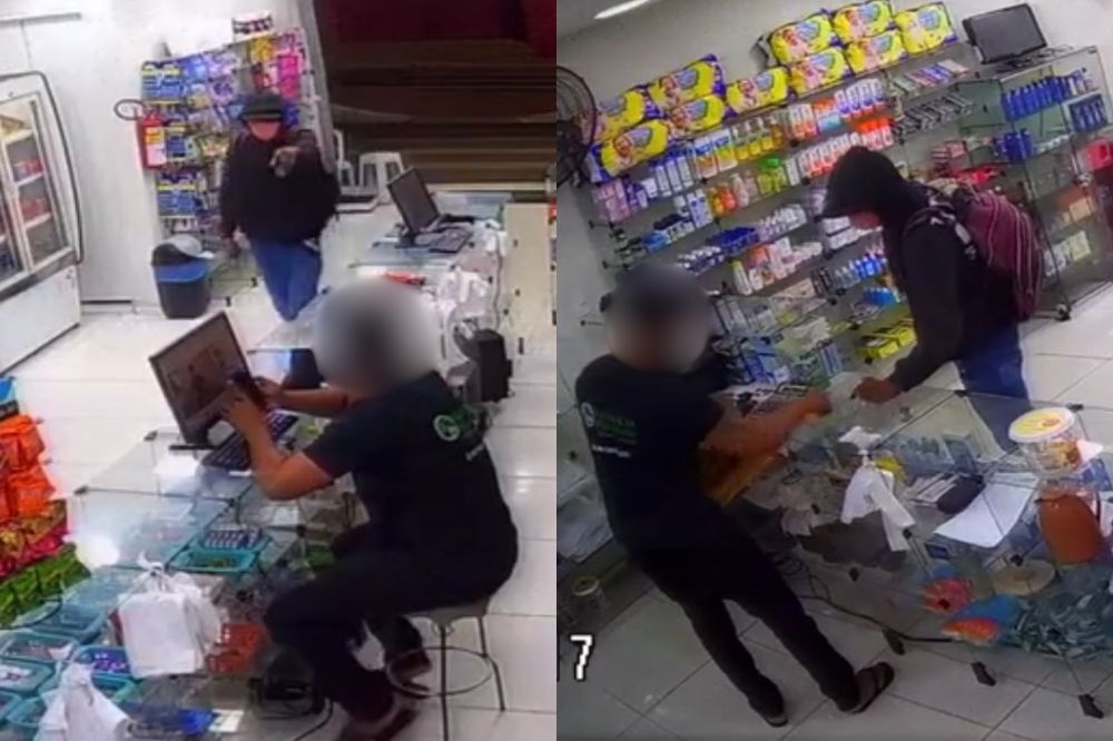 Homem armado rende funcionário e assalta farmácia em Picos; veja o vídeo