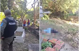 Homem é morto a tiros dentro de cemitério na zona Sul de Teresina (Foto: Reprodução) Homem é morto a tiros dentro de cemitério na zona Sul de Teresina (Foto: Reprodução)