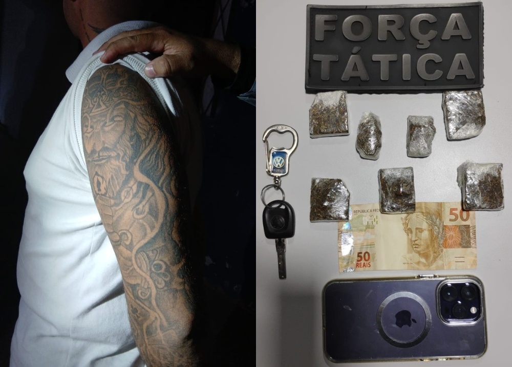 Homem é preso com drogas no assoalho de carro após perseguição em Teresina