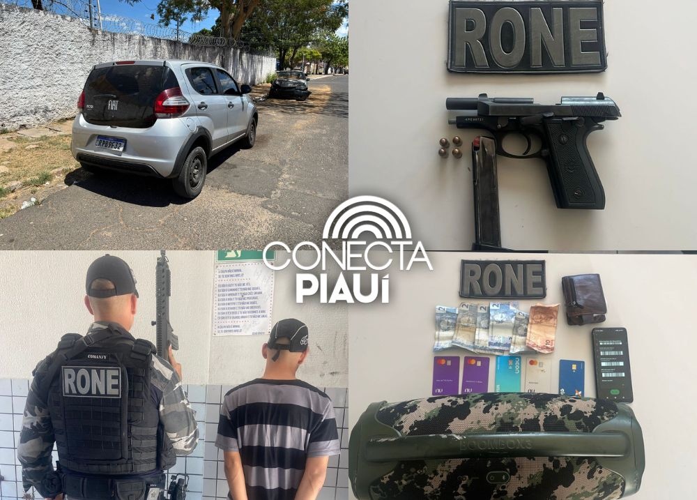 Homem é preso com pistola escondida em veículo na zona Norte de Teresina