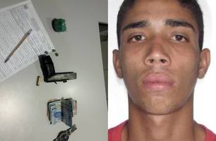 Homem é preso com simulacro de arma e drogas após abordagem em Demerval Lobão (Foto: Divulgação/PMPI) Homem é preso com simulacro de arma e drogas após abordagem em Demerval Lobão (Foto: Divulgação/PMPI)