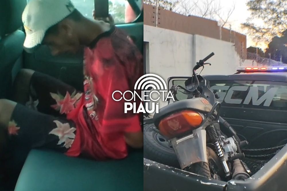 Homem é preso pilotando motocicleta roubada no centro de José de Freitas