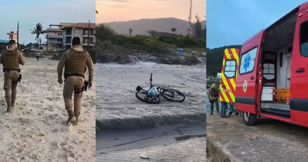 Homem mostra parte íntima para esposa de PM em praia e tenta fugir nadando no mar