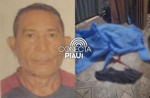 Idoso é assassinado com vários tiros na porta de casa na zona Sudeste de Teresina (Foto: Imagens obtidas pelo Conecta Piauí)