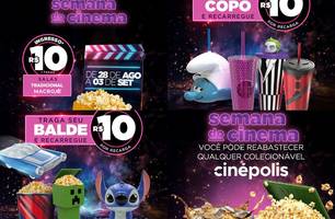 Ingressos a R$10 em salas tradicionais e combos promocionais marcam a Semana do Cinema (Foto: Reprodução) Ingressos a R$10 em salas tradicionais e combos promocionais marcam a Semana do Cinema (Foto: Reprodução)