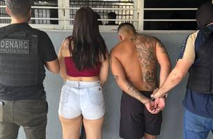 Integrante do PCC e companheira são presos em ação do DENARC em Teresina (Foto: Reprodução) Integrante do PCC e companheira são presos em ação do DENARC em Teresina (Foto: Reprodução)