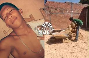 Jovem é morto com mais de 10 tiros enquanto trabalhava em obra em Teresina (Foto: Imagens obtidas pelo Conecta Piauí)