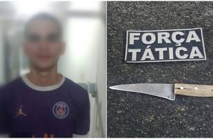 Jovem é preso após esfaquear padrasto durante discussão familiar em Campo Maior (Foto: Reprodução)