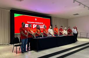 Lideranças reunidas no Encontro Estadual do PT. (Foto: Cecília Brandão / Conecta Piauí.) Lideranças reunidas no Encontro Estadual do PT. (Foto: Cecília Brandão / Conecta Piauí.)