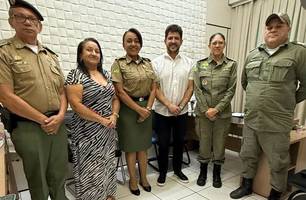 Luciano Filho faz ajustes para implantação do Pelotão Mirim da PM em Hugo Napoleão (Foto: Reprodução) Luciano Filho faz ajustes para implantação do Pelotão Mirim da PM em Hugo Napoleão (Foto: Reprodução)