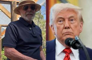 Lula planta uva e manda recado bem-humorado a Trump: ‘plantando comida e não ódio’ (Foto: Reprodução) Lula planta uva e manda recado bem-humorado a Trump: ‘plantando comida e não ódio’ (Foto: Reprodução)