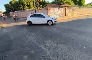 Moradores do Santa Maria da Codipo denunciam falta de sinalização e riscos na rua (Foto: Conecta Piauí) Moradores do Santa Maria da Codipo denunciam falta de sinalização e riscos na rua (Foto: Conecta Piauí)