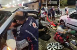 Mortos em grave acidente em Teresina voltavam da igreja; criança está internada (Foto: Reprodução)