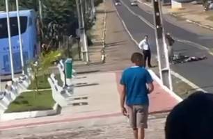 Motociclista com sinais de embriaguez colide com ônibus da Guanabara na BR-343 (Foto: Reprodução Portal do Rurik) Motociclista com sinais de embriaguez colide com ônibus da Guanabara na BR-343 (Foto: Reprodução Portal do Rurik)