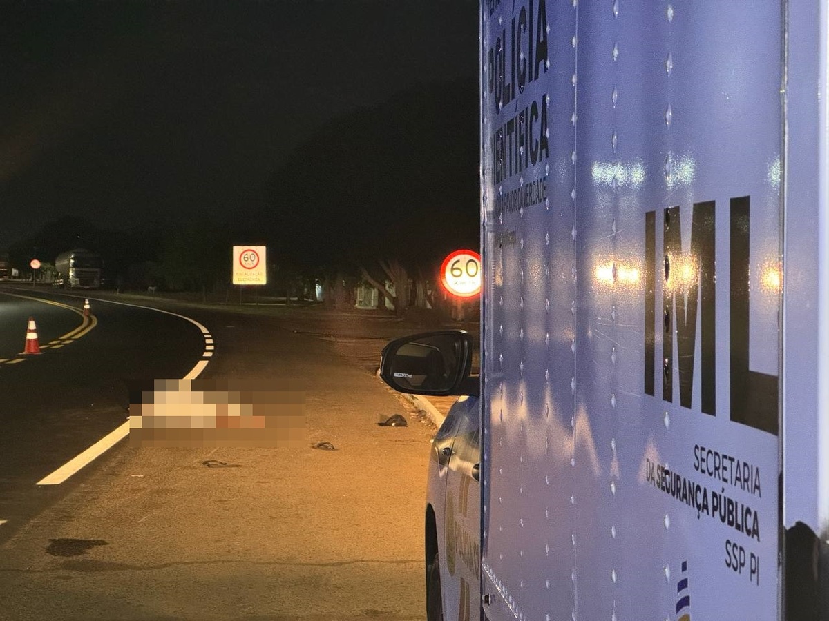 Mulher morre e homem fica ferido após grave acidente na BR-343, em Campo Maior