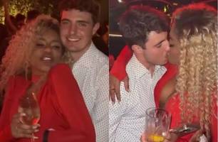 Novo casal? Cariúcha e João Augusto, filho de Gugu, são flagrados aos beijos (Foto: Reprodução) Novo casal? Cariúcha e João Augusto, filho de Gugu, são flagrados aos beijos (Foto: Reprodução)
