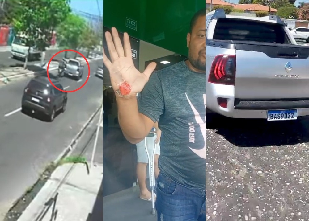 Passageiro de moto denuncia motorista que fugiu após acidente em Teresina
