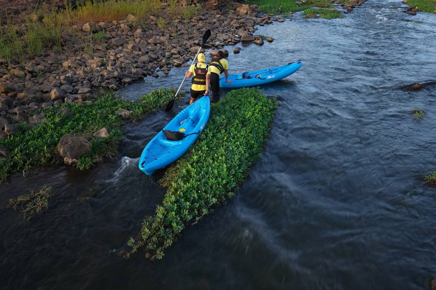 Passeio de caiaque no rio Poty une aventura, lazer e consciência ambiental Passeio de caiaque no rio Poty une aventura, lazer e consciência ambiental