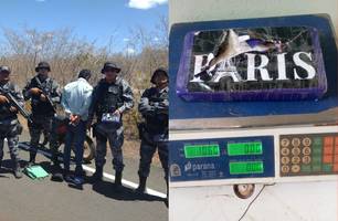 PM apreende 1 kg de cocaína e prende suspeito na PI-143 em Simplício Mendes (Foto: Reprodução)