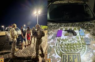 PM frustra “tribunal do crime” e prende casal com arma e drogas em Teresina (Foto: Reprodução) PM frustra “tribunal do crime” e prende casal com arma e drogas em Teresina (Foto: Reprodução)