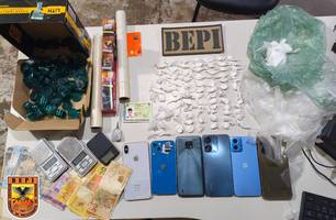 Polícia desarticula ponto de tráfico e prende dois suspeitos em Jaicós (Foto: Divulgação/BEPI)
