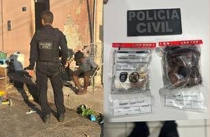 Polícia invade 'boca de fumo' e prende casal com crack na zona Leste de Teresina (Foto: Reprodução) Polícia invade 'boca de fumo' e prende casal com crack na zona Leste de Teresina (Foto: Reprodução)