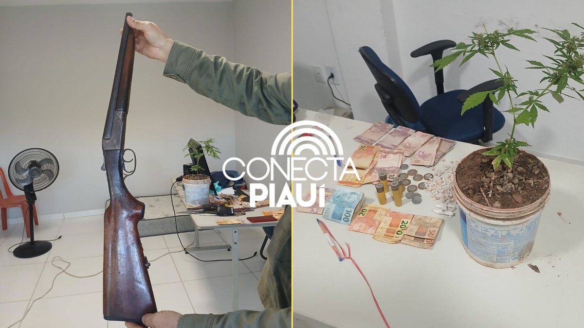 Polícia Militar prende dois homens com drogas e arma de fogo em Matias Olímpio