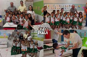 Prefeito Raniletti inicia entrega de uniformes escolares para alunos em Caracol (Foto: Reprodução) Prefeito Raniletti inicia entrega de uniformes escolares para alunos em Caracol (Foto: Reprodução)