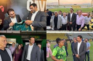 Presidente da CBF visita Teresina e avalia parceria para reforma no Albertão (Foto: Conecta Piauí)