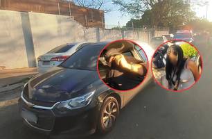 PRF conduz casal que ficou com carro de locadora por três anos em Teresina (Foto: Repórter 12/Conecta Piauí) PRF conduz casal que ficou com carro de locadora por três anos em Teresina (Foto: Repórter 12/Conecta Piauí)