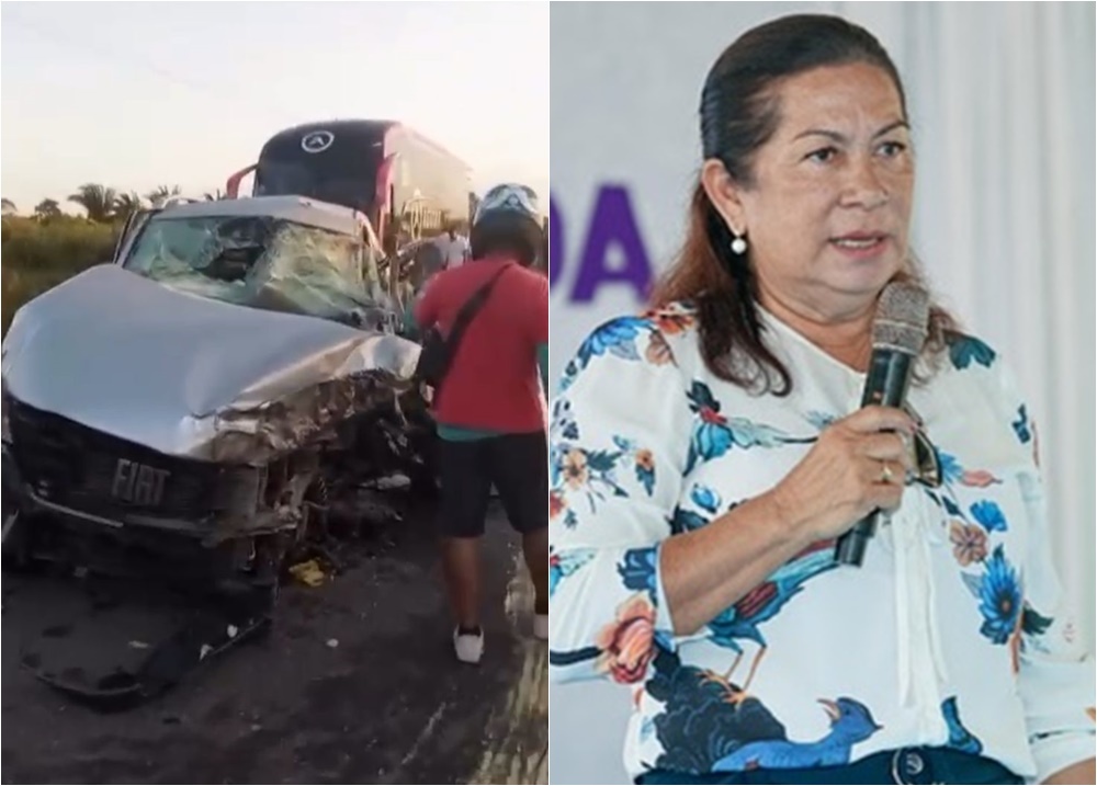 Primeira-dama de cidade do Maranhão morre em grave acidente na BR-316